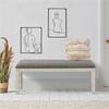 Lexicon Granby Pine Wood Dining Room Bench in Antique White Finish view 2