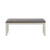 Lexicon Granby Pine Wood Dining Room Bench in Antique White Finish view 4