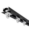 WDJBPSH Hidden Straight Sliding Curtain Track, Ceiling Mounted Privacy Room Divider Rod for 1-6 m Long Window, Recessed Curtain Rail Kit (Color : Black, Size : 4m/13ft) view 1