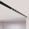 WDJBPSH Hidden Straight Sliding Curtain Track, Ceiling Mounted Privacy Room Divider Rod for 1-6 m Long Window, Recessed Curtain Rail Kit (Color : Black, Size : 4m/13ft) view 3