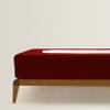 Box Spring Cover Queen Size, Elastic Fabric Wrap Around 4 Sides Bed Skirt, Ultra Soft & Wrinkle Free, Sleek Alternative Replacing Bedskirts for Hotel/Home, Fits Box Springs up to 6", Burgundy view 1