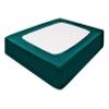 Box Spring Cover Twin Size, Elastic Fabric Wrap Around 4 Sides Bed Skirt, Ultra Soft & Wrinkle Free, Sleek Alternative Replacing Bedskirts for Hotel/Home, Fits Box Springs up to 6", Teal view 2