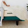 Box Spring Cover Twin Size, Elastic Fabric Wrap Around 4 Sides Bed Skirt, Ultra Soft & Wrinkle Free, Sleek Alternative Replacing Bedskirts for Hotel/Home, Fits Box Springs up to 6", Teal view 4