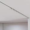 WDJBPSH Hidden Straight Sliding Curtain Track, Ceiling Mounted Privacy Room Divider Rod for 1-6 m Long Window, Recessed Curtain Rail Kit (Color : White, Size : 2.7m/8.8ft) view 3