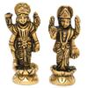 Aakrati Devyom Vishnu Laxmi Brass Idol Statue for Home Decoration Showpiece and Temple Worship view 1