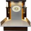 Aakrati Devyom Wooden Brown Temple with LED Light for Home and OfficeHome TemplePuja Mandir Wall Hanging & Table Top Home Mandir SIZE-48X30X16 in (RJKP0764) view 1
