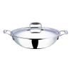 Aakrati Devyom Platinum Triply Stainless Steel Kadai with Lid, (28cm, 3.7Ltr) view 1