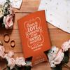 Engagement Party Favor For Women Cheers To Love Laughter Happily Ever After 2-Pack Personalized Can Drink Thermocoolers Apricot view 2
