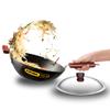 Aakrati Devyom 3 Litre Non-Stick Induction Stir Fry Wok, Medium, Black by view 1