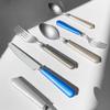 20-piece Set of Pearl luster Kitchen Silverware Tableware Main Stainless Steel Knife and Fork Spoon Commercial Steak Coffee Western Tableware (Blue) view 4