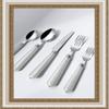 20-piece Set of Pearl luster Kitchen Silverware Tableware Main Stainless Steel Knife and Fork Spoon Commercial Steak Coffee Western Tableware (White) view 2