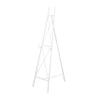Deco 79 Metal Tall Adjustable Minimalist Display Stand Easel with Chain Support, 16" x 23" x 54", White view 1
