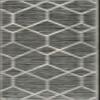 Unique Loom Matrix Trellis Collection Area Rug - Deco (2' x 8' Runner, Gray/ Ivory) view 3