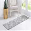 Unique Loom Matrix Trellis Collection Area Rug - Deco (2' x 8' Runner, Gray/ Ivory) view 4