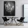 Banksy Mobile Phone Lovers Black & White Canvas Art Wall Art Home Decor Handmade - Various Sizes (40in x 60in Modern Black Framed) view 2