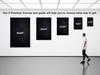Banksy Mobile Phone Lovers Black & White Canvas Art Wall Art Home Decor Handmade - Various Sizes (40in x 60in Modern Black Framed) view 4