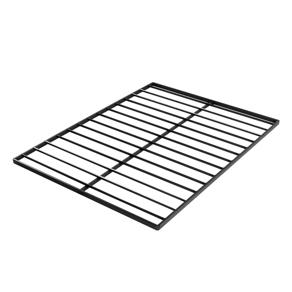 Mellow 1.6 Inch Metal Bunkie Board Mattress Support for Bed Frames, Box Spring or Bed Slat Replacement, Easy Assembly, King, Black