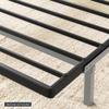 Mellow 1.6 Inch Metal Bunkie Board Mattress Support for Bed Frames, Box Spring or Bed Slat Replacement, Easy Assembly, King, Black view 4