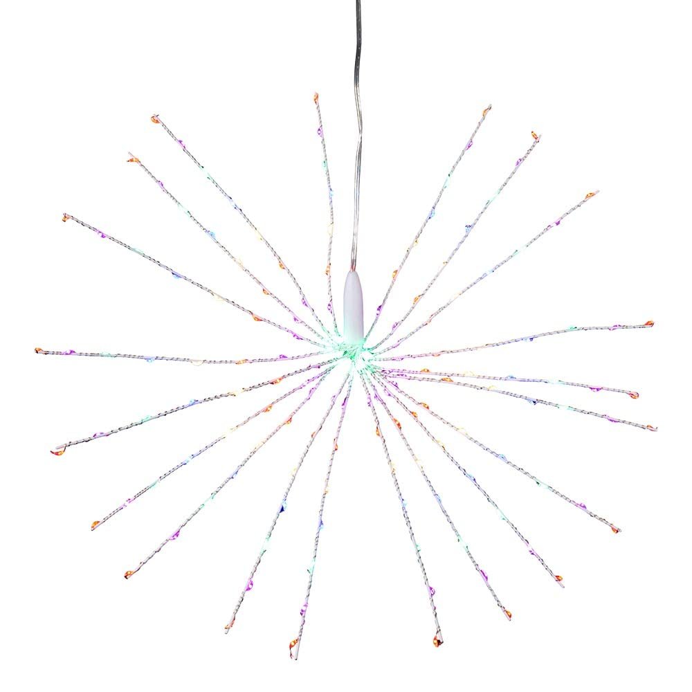 Kurt S. Adler Kurt Adler 15.74-Inch 160-Light Multicolored Starburst Lights, White