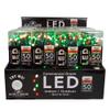 Kurt Adler UL 50-Light Pure White, Red and Green Frosted LED Green Wire Light Set view 1
