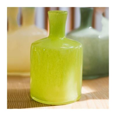 SUNESA Flower Vase Handmade Glass Vase Small Mouth Flower Holder Aromatherapy Bottles Essential Oil Bottle Decorative Ornaments Nordic Morandi Home Decor (Color : 1)