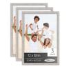 Poster Palooza Pack of 3 Rustic White 12x18 Picture Frames | Solid Wood | UV-Resistant Acrylic | Easy Gallery Wall Setup view 1