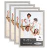 Poster Palooza Pack of 4 Rustic White 10x12 Picture Frames | Solid Wood | UV-Resistant Acrylic | Easy Gallery Wall Setup view 1