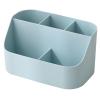 WEBERT Desktop home makeup case, brush pen holder, compartment storage, storage shelf, jewelry storage box, plastic sundries organizer box Glacier blue view 1