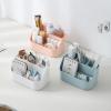 WEBERT Desktop home makeup case, brush pen holder, compartment storage, storage shelf, jewelry storage box, plastic sundries organizer box Glacier blue view 2