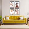 Poster Palooza Pack of 4 Rustic Brown 8x10 Picture Frames | Solid Wood | UV-Resistant Acrylic | Easy Gallery Wall Setup view 3