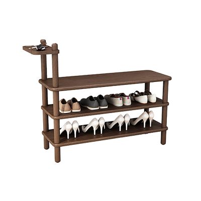 IBOWZ Storage Shoe Bench Shoe Storage Bench Shoes Cabinet Bench Shoe Bench with Seat 3-Tier Wooden Shoe Bench Shoe Rack Bench for Entryway Shoe Rack for Living Room Bedroom Hallway Easy to Assemble
