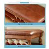 IBOWZ Storage Shoe Bench Shoe Storage Bench Shoes Cabinet Bench Shoe Bench with Seat Shoe Bench 2-Tier Bamboo Shoe Storage Organizer with Soft Cushion,for Entryway Hallway Furniture Wooden view 4