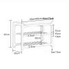 Storage Shoe Bench Shoe Storage Bench Shoes Cabinet Bench Shoe Bench with Seat 2 Tiers Entryway Shoe Bench Solid Wood Shoe Bench with Removable and Washable Stool Cover Perfect for Living Room or Ha view 2