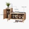 Storage Shoe Bench Shoe Storage Bench Shoes Cabinet Bench Shoe Bench with Seat Wooden Storage Bench with Shoe Organizer Side Drawer Modern Shoe Stool,Adjustable Partition Design Good Load Bearing view 4