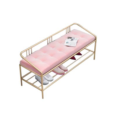 IBOWZ Storage Shoe Bench Shoe Storage Bench Shoes Cabinet Bench Shoe Bench with Seat Hallway Shoe Bench with Storage Space Metal Frame Entryway Shoe Stool with Back,for Entryway,Living Room,Bedroom