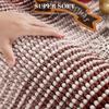 Bathroom Rugs and Mats Sets, 2 Piece Thick Absorbent Chenille Bath Mat Rug Set Non Slip, Soft Shaggy Bath Room Floor Mats for Bathroom, Machine Washable (Burgundy Red, 20" x 47" Plus 16" x 24") view 2