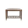 IBOWZ Storage Shoe Bench Shoe Storage Bench Shoes Cabinet Bench Shoe Bench with Seat Wooden Shoe Bench with Storage Shelf Shoe Storage Rack with Seat Cushion,for Entryway Hallway Living Room Bedroom view 1