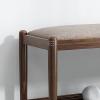 IBOWZ Storage Shoe Bench Shoe Storage Bench Shoes Cabinet Bench Shoe Bench with Seat Wooden Shoe Bench with Storage Shelf Shoe Storage Rack with Seat Cushion,for Entryway Hallway Living Room Bedroom view 4