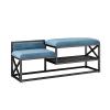 Storage Shoe Bench Shoe Storage Bench Shoes Cabinet Bench Shoe Bench with Seat Comfortable Shoe Bench with High and Low Seats Shoe Rack with Metal Frame Storage Shoe Organizer Holder for Entryway,Ha view 1