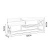 Storage Shoe Bench Shoe Storage Bench Shoes Cabinet Bench Shoe Bench with Seat Comfortable Shoe Bench with High and Low Seats Shoe Rack with Metal Frame Storage Shoe Organizer Holder for Entryway,Ha view 3