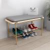 Storage Shoe Bench Shoe Storage Bench Shoes Cabinet Bench Shoe Bench with Seat Modern Shoe Stool with Metal Shelf Shoe Bench With Metal Frame with Soft Seat Cushion,for Hallway Bathroom Living Room view 3