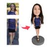 mydedor Custom Bobbleheads Figurine Customized Doll, Chirstmas Dad Custom Bobble Head, Bobble Head Figures Handmade Personalized Sculpture Gift for Men view 3