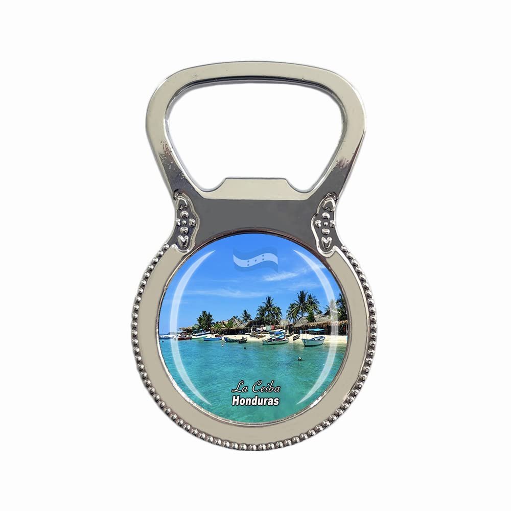 La Ceiba Honduras Fridge Magnet Bottle Opener Tourist Souvenir Gift Collection Refrigerator Magnetic Sticker