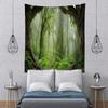 BELECO Enchanted Misty Forest Tapestry Backdrop Jungle Tree Cave Nature Scenic Tapestry Wall Hanging Forest Path Scenery Tapestries Psychedelic Tapestry for Bedroom Living Room Dorm Decor view 3