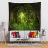 BELECO Magical Forest Tapestry - Green Forest with Old Trees, Sunshine, Grassland, Wall Art for Bedroom, Living Room, Dorm Decor view 2