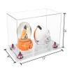 Better Display Cases Versatile Acrylic Display Case - Medium Rectangle Box with Clear Case, Purple Risers and Clear Base 15" x 8" x 9" (A013/V11) view 2