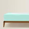 Box Spring Cover RV Bunk Size, Elastic Fabric Wrap Around 4 Sides Bed Skirt, Ultra Soft & Wrinkle Free, Sleek Alternative Replacing Bedskirts for Hotel/Home, Fits Box Springs up to 6", Aqua Blue view 1