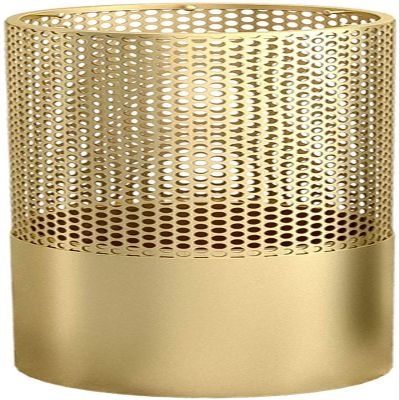 Umbrella Rack Decorative Umbrella Stand for Entryway, GoldRound Umbrella Holder with Drip Tray and Hooks, Openwork Design, Organizer for Canes/Walking Sticks/Baseball Bats ( Size : 58cmx28cm/23" x 11"