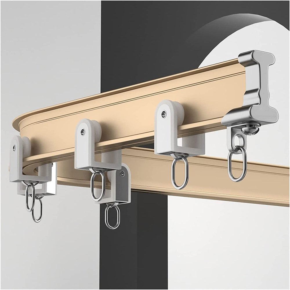 Ceiling Curtain Track Hospital Curtain RV Curtain Commercial Sliding Curtain Track System - Ceiling Mount, Bendable Privacy Room Divider, Flexible Curved Shower Curtain Rod, Easy to Install ( Color :