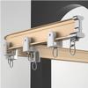 Ceiling Curtain Track Hospital Curtain RV Curtain Commercial Sliding Curtain Track System - Ceiling Mount, Bendable Privacy Room Divider, Flexible Curved Shower Curtain Rod, Easy to Install ( Color : view 1